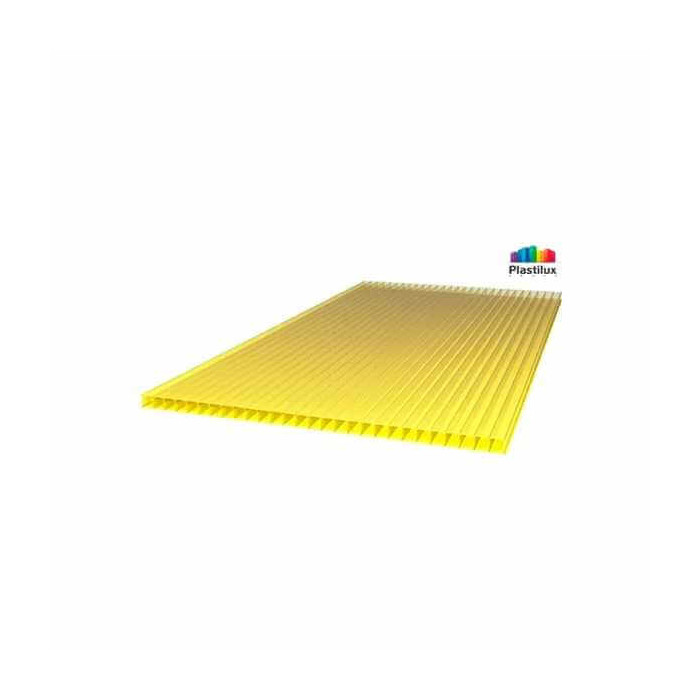Сотовый поликарбонат 8 мм POLYNEX желтый 2100х6000 мм